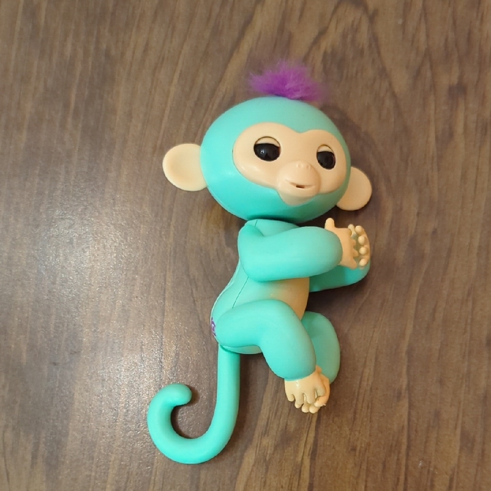 Aqua and Purple Fingerlings Interactive Monkey Toy